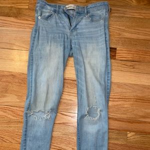 Abercrombie “super skinny” light wash jeans